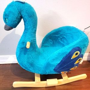 Joyride peacock children rocking chair